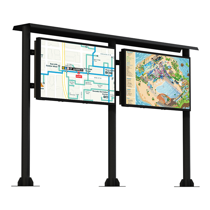Рекламный экран Vormatic 55" LCD Slim Display настенный уличный2
