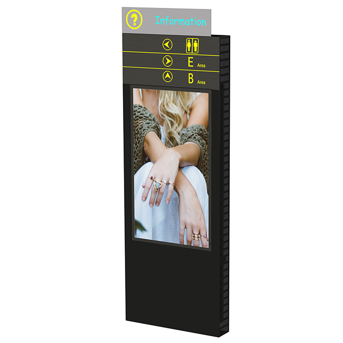 Информационный киоск Vormatic 75" Dual LCD Kiosk напольный уличный3