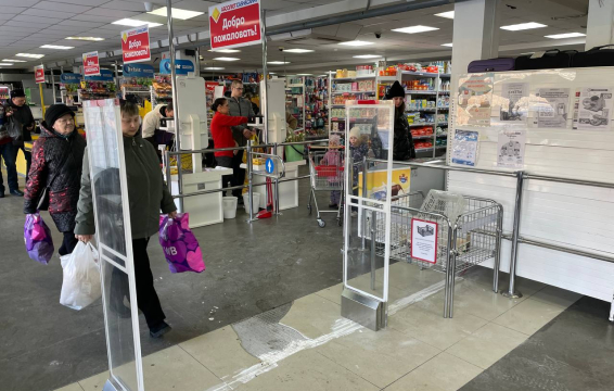 Гипермаркет Абсолют, Иркутская область, Усолье-Сибирское, пр-кт Комсомольский 58А - проход 3 метра